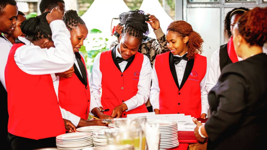 ihti students celebrating the 20th anniversary jpg