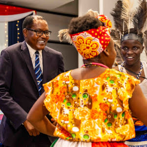 ihti graduation ceremony guests dancing jpg