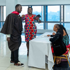 ihti graduand registering for the ceremony jpg